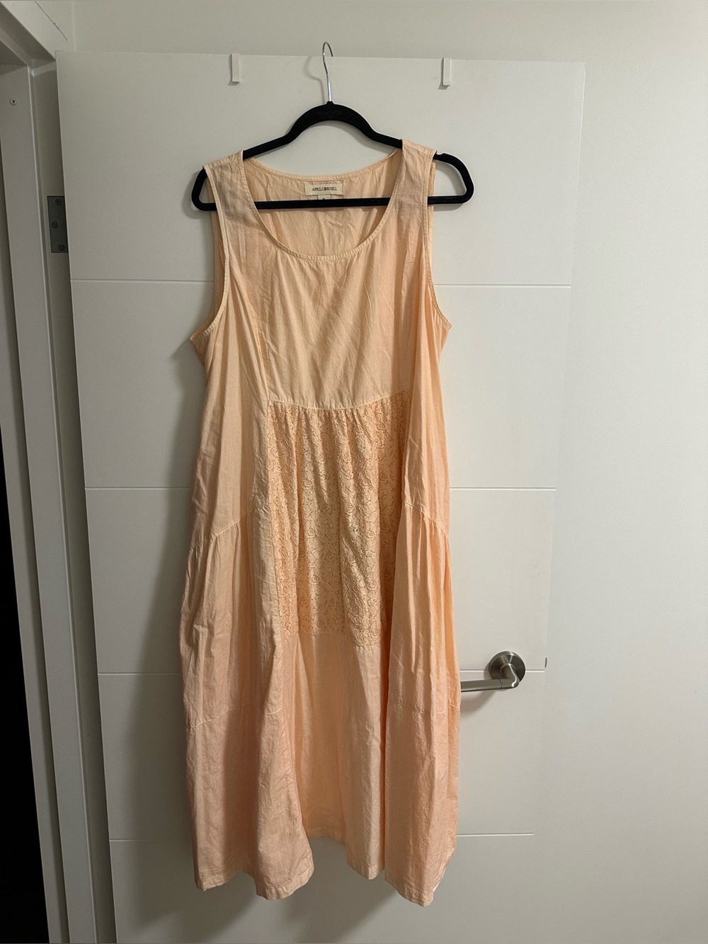 April Cornell Cotton Eyelet Dress in Apricot